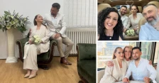 Анета Љумаковска се омажи во елегантен костум, позираше со сопругот Рубин Размо