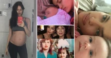 Ирина Шајк со фотографии од бременоста и од ќерката Леа како бебе за Денот на мајката
