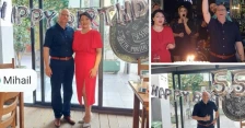 Татјана Стојановска дама во црвено на 55-тиот роденден на сопругот Михаил