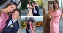 „Мојот мал крал“: Емина Јаховиќ убавица во розово на полуматурата на синот Јавуз