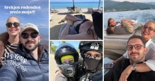 „Среќен роденден среќо моја, цел живот да ни е ваков“: Лука Радовиќ со честитки за Тамара Тодевска по заедничкиот викенд со мотор во Грција