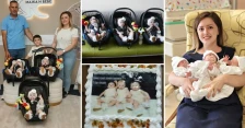 Мелис, Мира и Малахат го слават првиот роденден: Тројката во емотивна посета на тимот на Клиника Жан Митрев каде дојде на свет