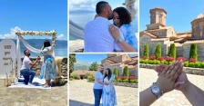 „Времето како да застана“: Ангела од Скопје за романтичниот предлог за брак од саканиот Николче во Св. Наум