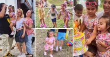 „Ирис, најмалата шефица во куќа“: Пере од Нокаут сподели моменти од третиот роденден на најмалата ќеркичка во природа