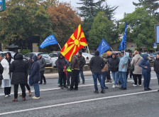 Протест на вработени во ЈП „Паркови и зеленило“: Бараме плата и ништо повеќе