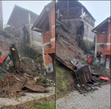 Четири куќи се директно загрозени! Свлечиште во Шипковица поради обилните врнежи од дожд!