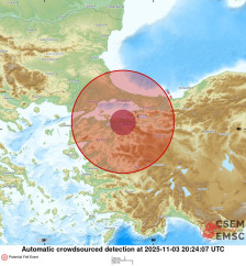 Силен земјотрес вечерва ја погоди Турција