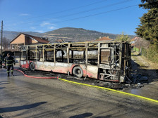 Повторно се запали автобус на ЈСП во движење