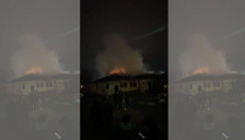 (Видео) Избувна пожар во близина на „Пивница“ на скопско Кале