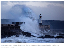 Бурата „Брам“ ја погоди Велика Британија, откажани летови и затворени патишта