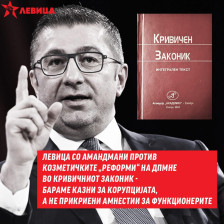 Левица поднесе амандмани за Кривичниот законик, бараат казна и за дело сторено од небрежност