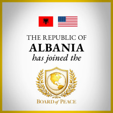 „Одборот за мир“ го објави приемот на Албанија како членка основач на меѓународната организација