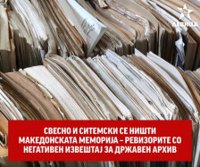 Левица: Свесно и системски се ништи македонската меморија – Ревизорите со негативен извештај за Државен архив