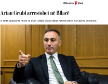 Апсењето на Груби главна вест во регионалните медиуми