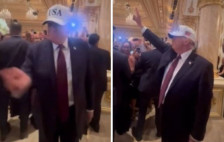 (Видео) Трамп снимен како танцува во Мар-а-Лаго пред нападот врз Иран