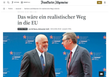 Вучиќ и Рама за германски весник: Не инсистираме на членство во ЕУ, туку на влез во единствениот европски пазар и Шенген зоната