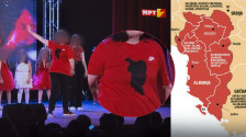 Детски настап со симболи од „голема Албанија“ на МРТВ2