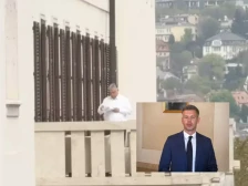 Маѓар објави видео, од далеку се гледа Орбан на балкон: Што мислите дека чита – неговиот проштален говор или спортски вести?