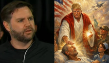 Венс за контроверзната слика на Трамп: Луѓето не го разбираат неговиот хумор