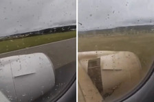 (Видео) Патник го снимил моментот кога авионот излета од пистата во Сплит