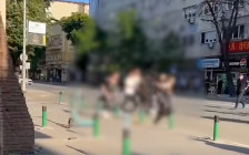 Шамари, боксови, влечење по облека: по тепачка на протестот за правосуден на албански, полицијата уапси три лица објавимн