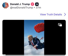 „Каде и да одам, сите ме сакаат“: Трамп објави ново видео генерирано со вештачка интелигенција