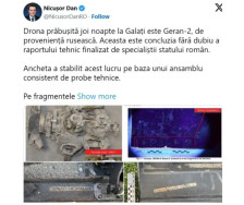 Дронот што ја погодил зградата во Галати бил руски „Геран-2“