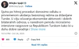 Црна Гора итно го укинува безвизниот режим со Турција - Либертас