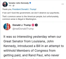 „Не заслужуваме плата“ - Сенаторот Џон Кенеди јавно го поддржа Трамп во критиките кон Ранд Пол - Либертас