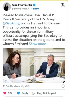 Американски воени функционери во Киев, во тек разговори за нацрт мировен план меѓу САД и Русија - Либертас