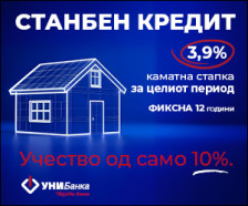 До домот кој го посакуваш со само 10% учество - Нов поволен станбен кредит од УНИБанка - Либертас