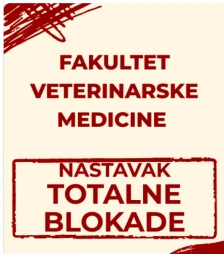 Факултетот за ветеринарна медицина во Белград почнува со целосна блокада - Либертас