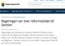 Шведска ја суспендира дел од помошта за Србија поради корупција - Либертас