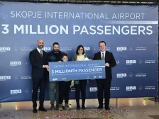 Скопскиот аеродром со три милиони патници, до крајот на годината се очекуваат 3,2 милиони - Либертас