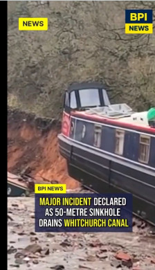 Во Британија: „земјата се отворила“ и проголтала речен канал - Либертас