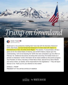 Трамп: Нема да воведам царини поради Гренланд - Либертас