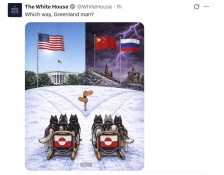 Белата куќа објави слика со кучиња со санки на крстопат за време на средбата за Гренланд - Либертас