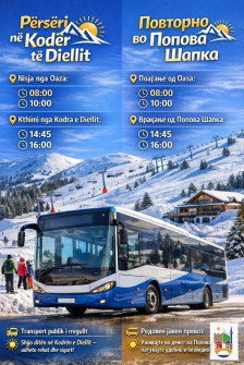 Општина Тетово воведува автобуски превоз до Попова Шапка - Либертас