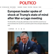 Политико: Фицо го шокирала менталната состојба на Трамп на средбата во Мар-а -Лаго - Либертас