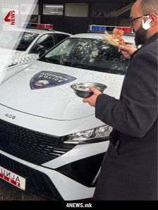 Тошковски и Јанев молчат за „бањањето“на полициските возила со „света “ вода и поп. Пуштиле да објаснува некој заменик Албанец?! - Либертас