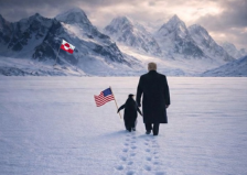 Белата куќа ја објави слика на Трамп со пингвин на Гренланд - Либертас