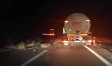 Одрон на автопатот Скопје - Велес кај Сопот, сообраќајот по една коловозна лента - Либертас