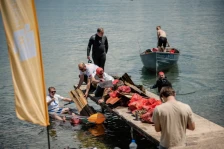 Меѓународна еко-акција за чистење на Охридското Езеро во Калишта - Либертас