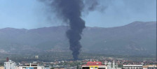 (Видео) Пожарот во Визбегово е под контрола, се запалила машина за мелење железо, велат од ЦУК - Либертас