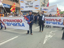 (ФОТО) Во Куманово се одржа собир за поддршка на српскиот претседател Александар Вучиќ - Либертас