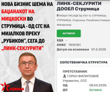 ЛЕВИЦА: НОВА БИЗНИС ШЕМА НА БАЏАНАКОТ НА МИЦКОСКИ ВО СТРУМИЦА - ОД СГС НА МИЈАЛКОВ ПРЕКУ „РУБИКОН“, СЕГА ДО „ЛИНК-СЕКЈУРИТИ - Либертас