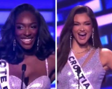(Видео) Мисицата од Брегот на Слоновата Коска упадна во претставувањето на хрватската претставничка на Мис Универзум