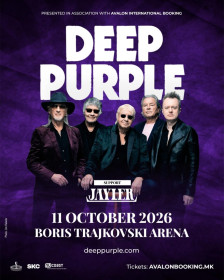 „Deep purple“ доаѓаат за последен пат во Скопје