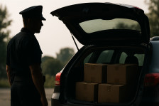 Пријава за 67-годишен жител на Ларце: во возило откриени стотици кутии цигари и тутун без акциза