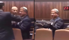 Бен Гвир делеше слатки за време на одобрувањето на законот за смртна казна во Кнесетот